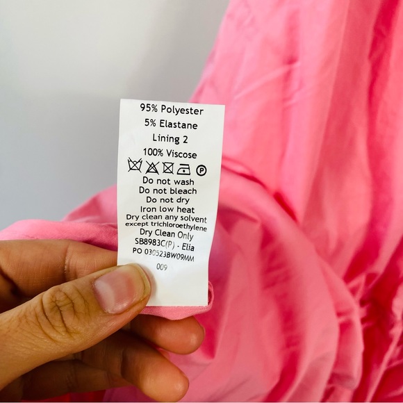 House of CB Elia Pink Romantic Midi Dress Size Small - Picture 4 of 12